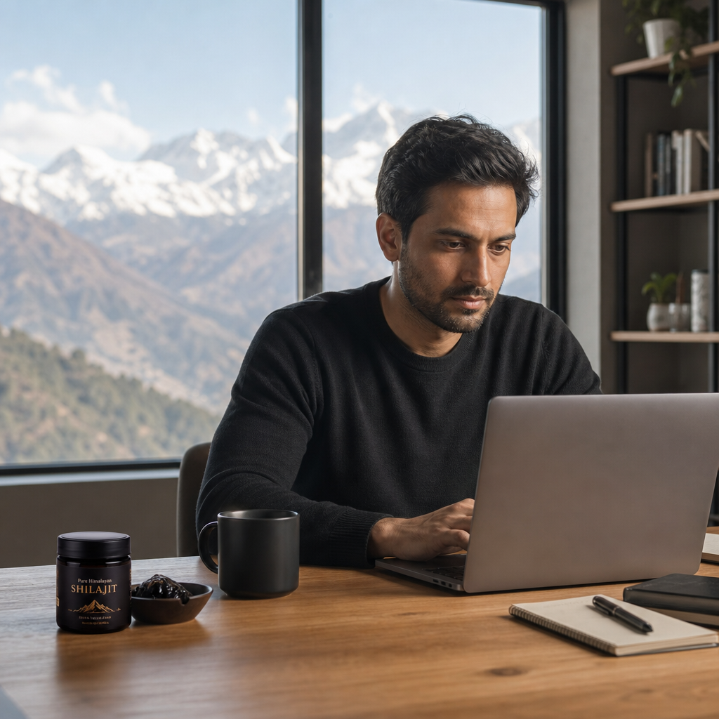 shilajit for entrepreneurs and focus - pure Himalayan resin tin for daily clarity and energy