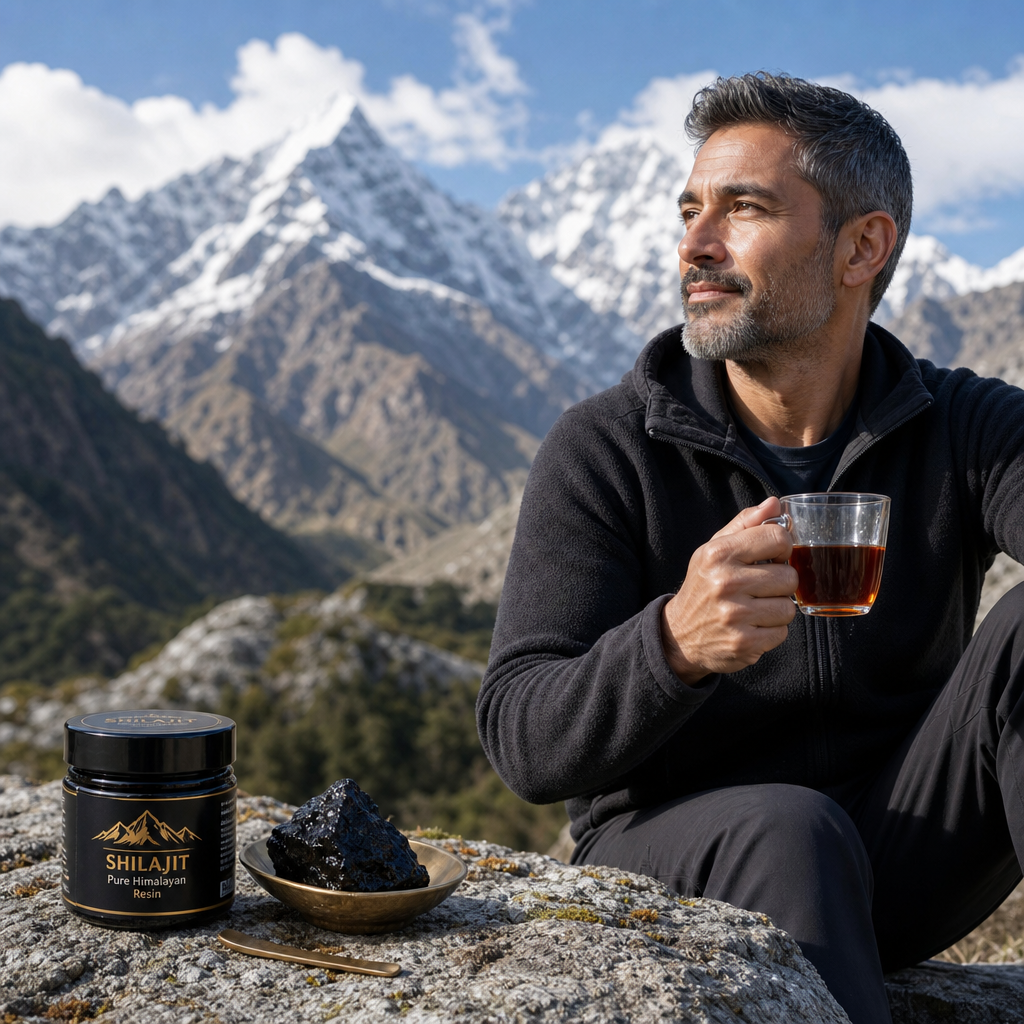 shilajit for over 40s natural rejuvenation - pure Himalayan resin tin from ShilNepal