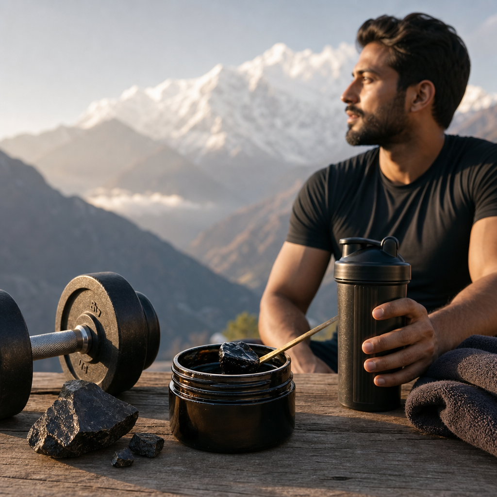 shilajit for gym recovery - pure Himalayan resin tin for post-workout support