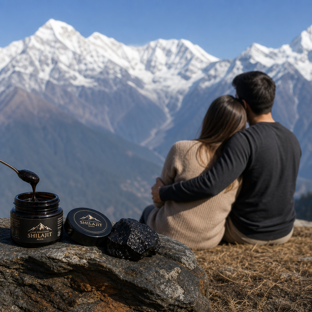shilajit and fertility support - pure Himalayan resin tin for authentic wellness