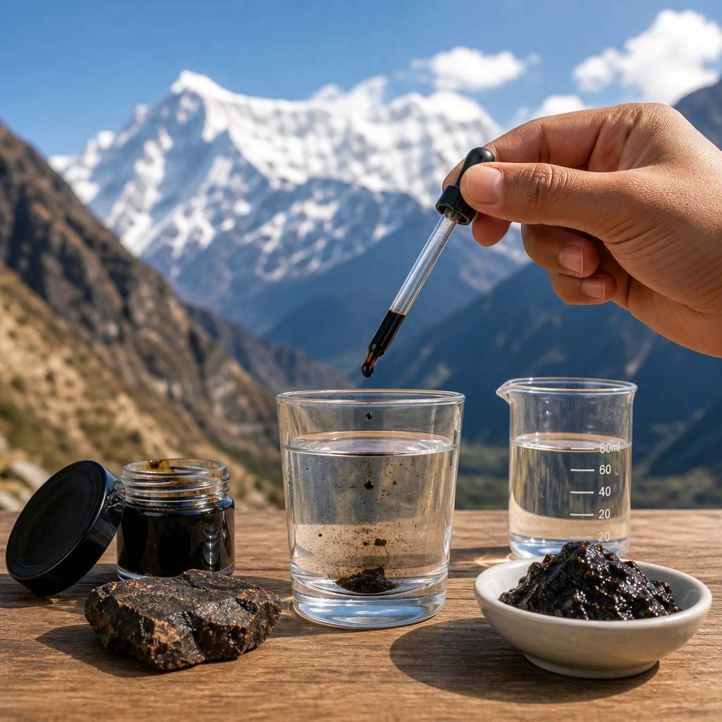 how to test shilajit purity at home with pure Himalayan resin tin and simple home checks