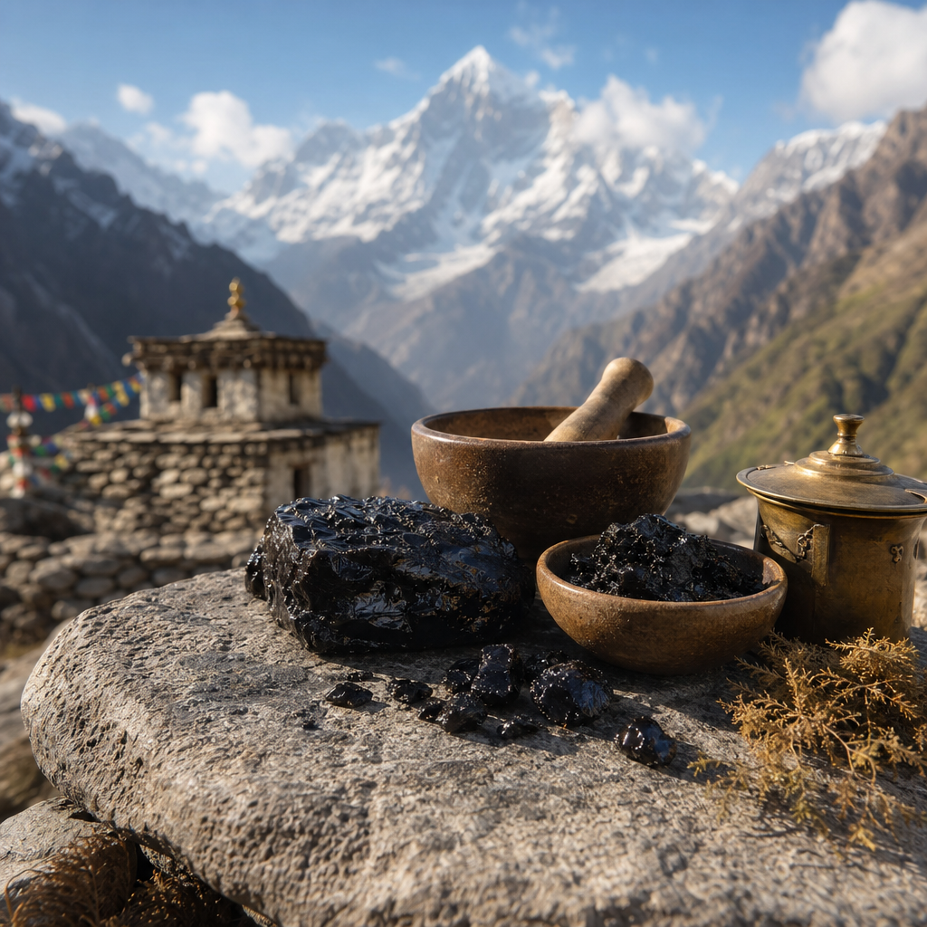 folk tales about shilajit - pure Himalayan resin tin from Namche Bazaar origin