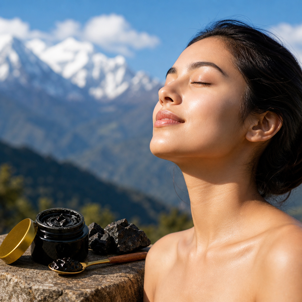 shilajit for glowing skin - pure Himalayan resin tin for natural wellness
