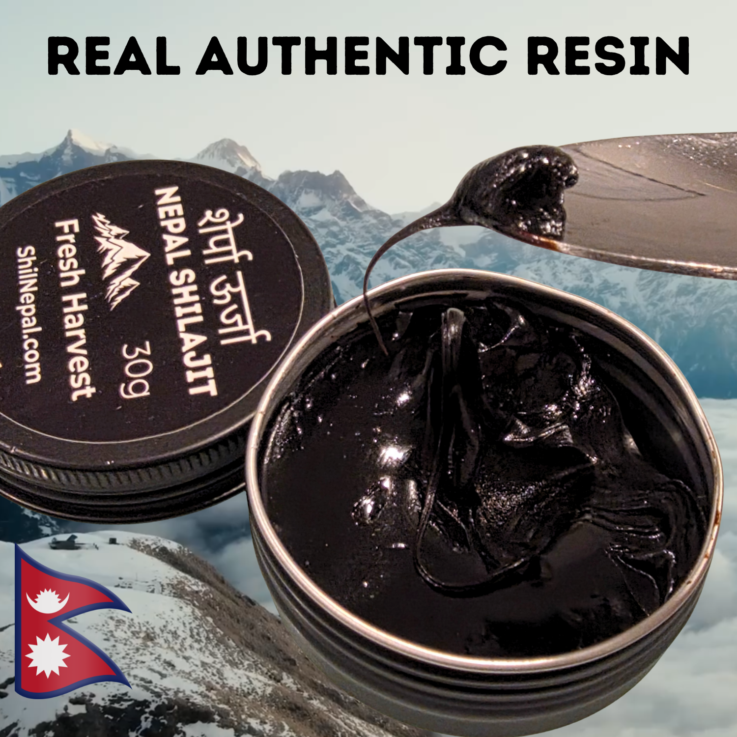 Nepalese Shilajit Resin – 30g Tin