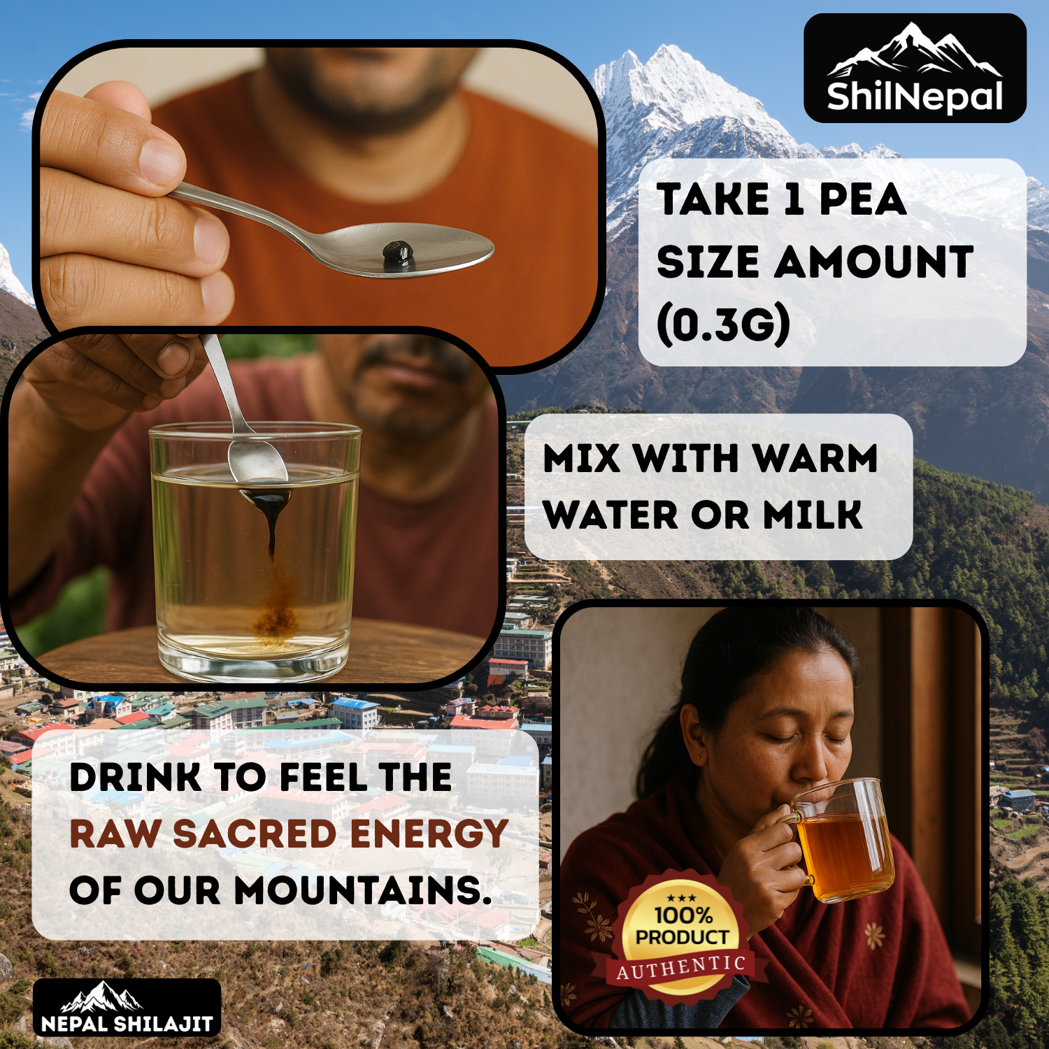 Nepalese Shilajit Resin – 30g Tin